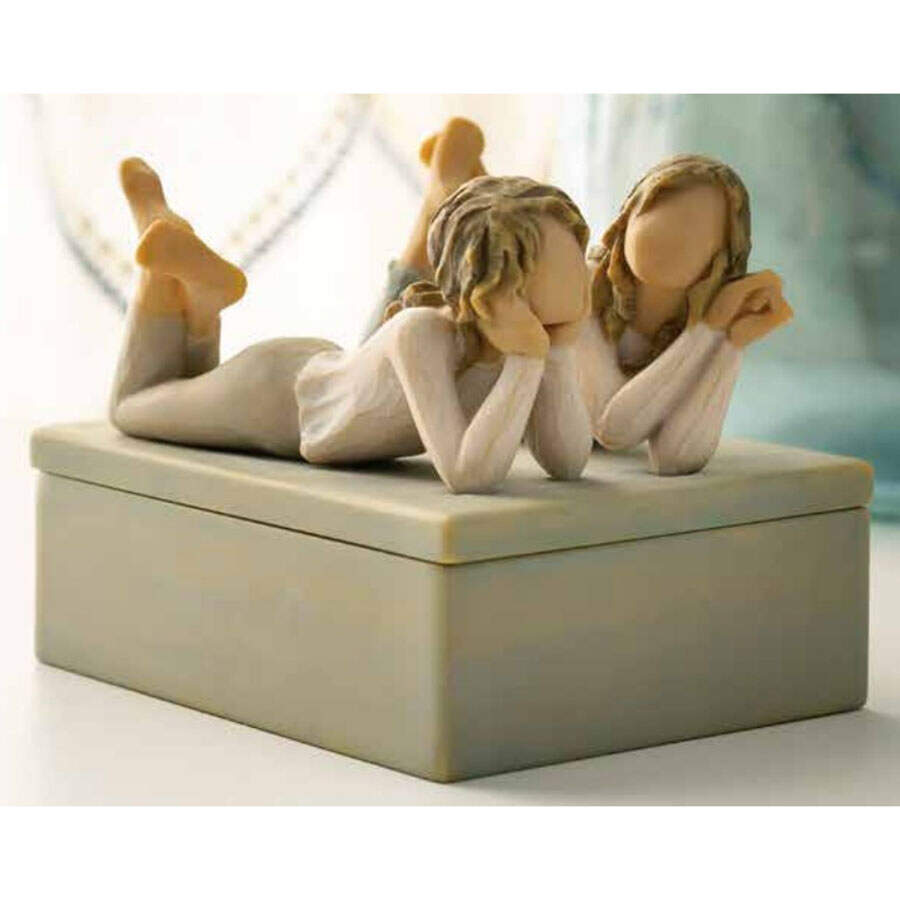 Willow Tree Keepsake Box Forever Friends Always By My Side - Boxed by Demdaco-1