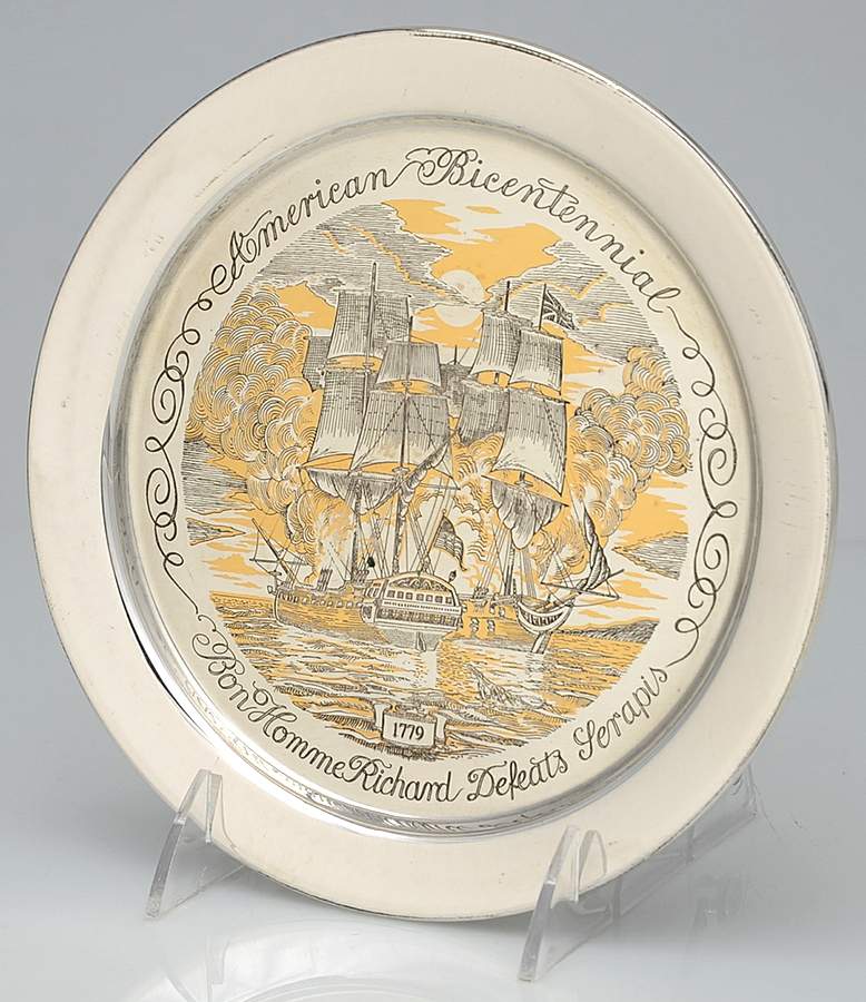 American Bicentennial Bon Homme Richard Defeats Serapis 1779 - No Box by Danbury Mint-1