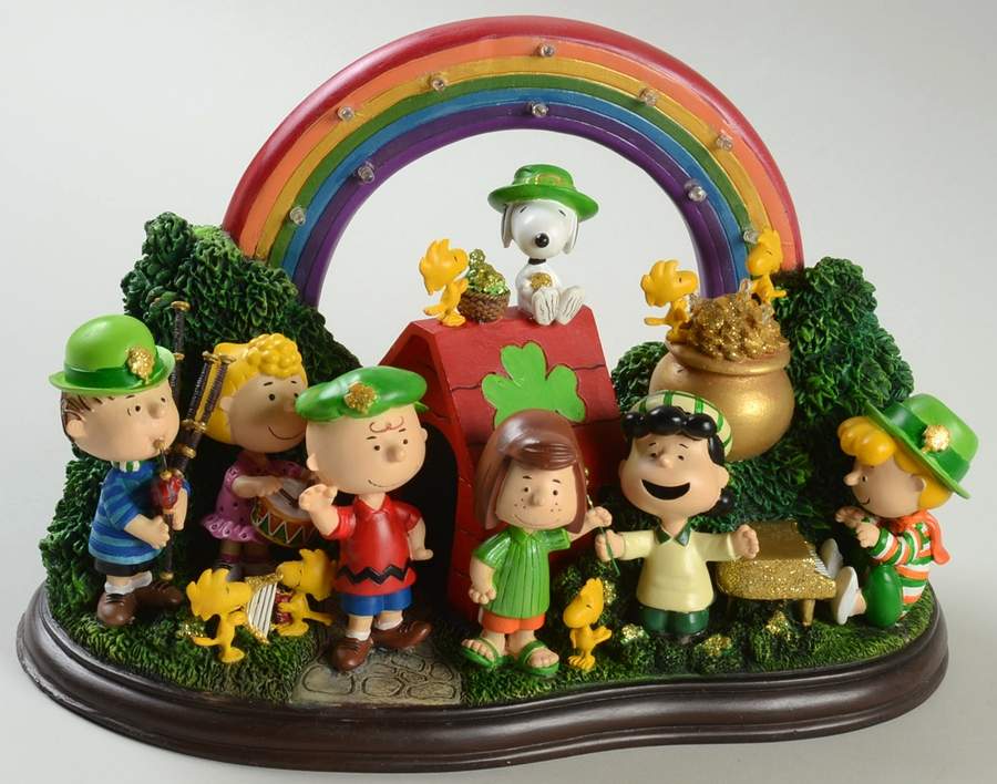 Peanuts Holiday Figurines Luck Of The Irish - No Box by Danbury Mint-1