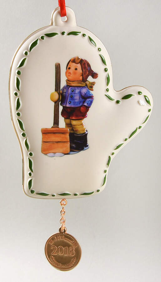 M I Hummel Annual Ornament Let It Snow - No Box by Danbury Mint-1