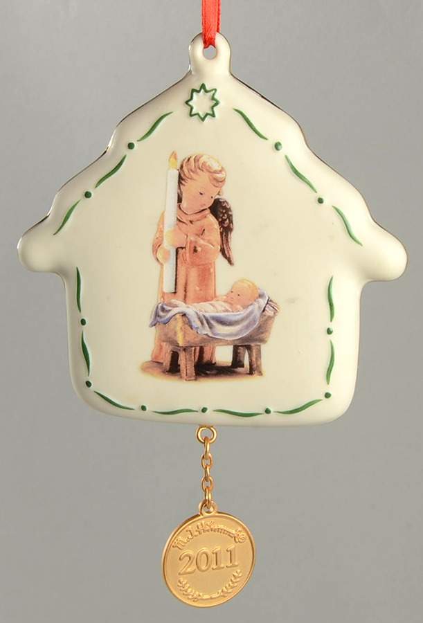 M I Hummel Annual Ornament Watchful Angel - No Box by Danbury Mint-1