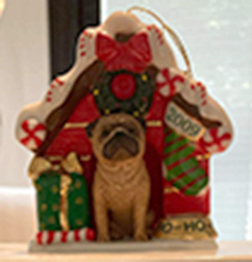 Annual Pug Ornament Home For The Holidays - Boxed by Danbury Mint-1