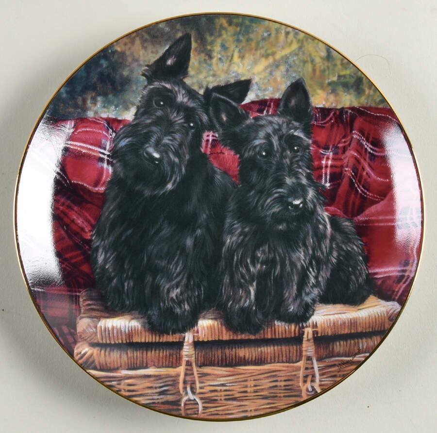 Scottish Terriers Tartan Treasures - No Box by Danbury Mint-1