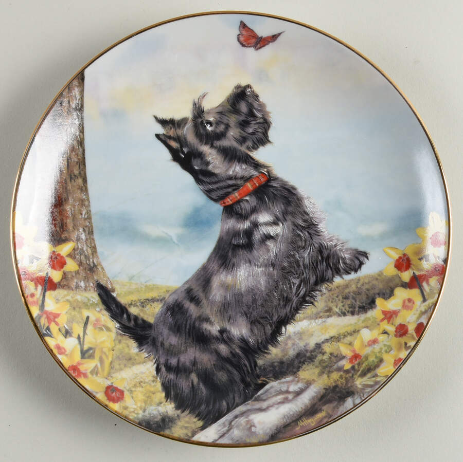 Scottish Terriers Butterfly Ballet - No Box by Danbury Mint-1
