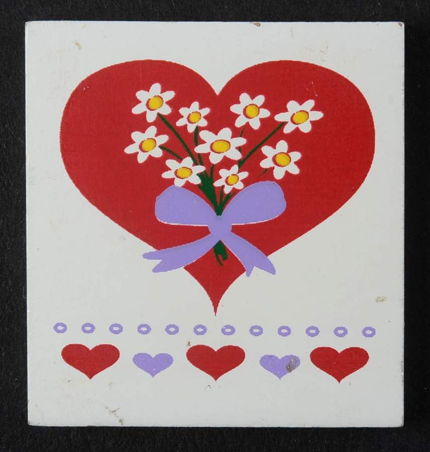 Dachshund Perpetual Calendar Valentine's Day Tile - No Box by Danbury Mint-1