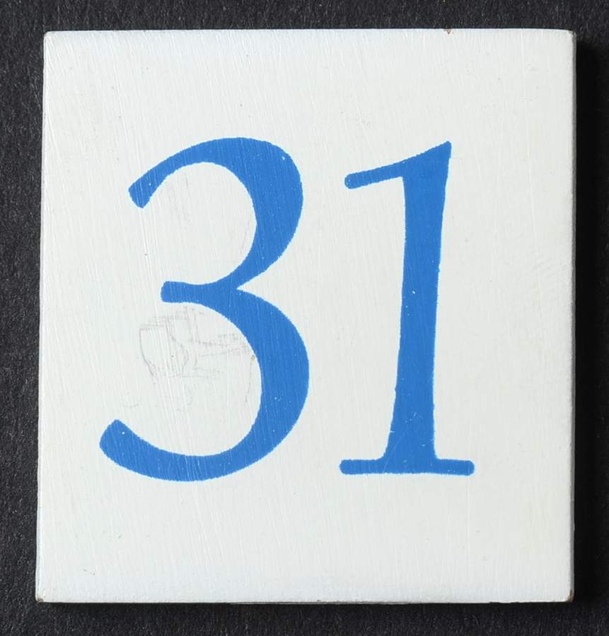 Dachshund Perpetual Calendar #31 Tile - No Box by Danbury Mint-1