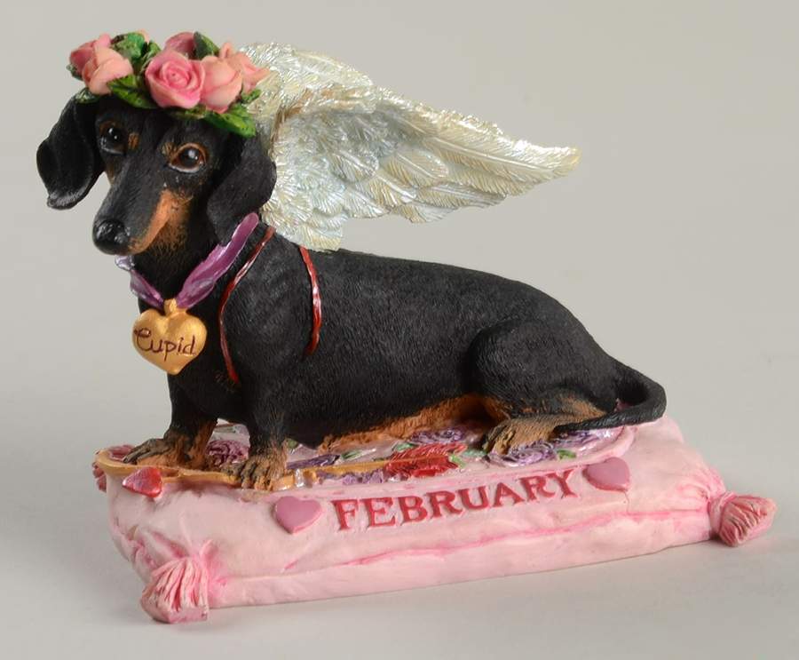 Dachshund Perpetual Calendar February - No Box by Danbury Mint-1