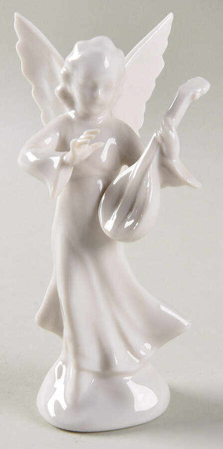 Angel Musicians #6 Angel With Mandolin - No Box by Dresden (German)-1