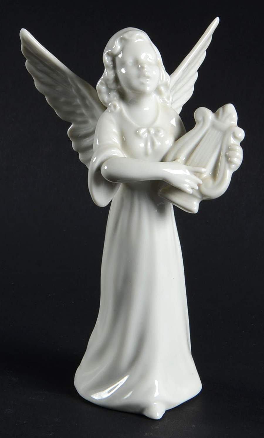 Angel Musicians #7 Angel With Harp - No Box by Dresden (German)-1