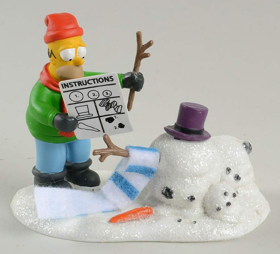 The Simpsons 25 Years How Not To Build A Snowman - Boxed by Department 56-1