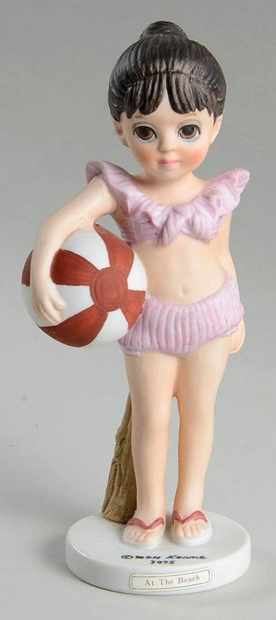 Margaret Keane Children Collection At The Beach  - No Box by Dave Grossman-1
