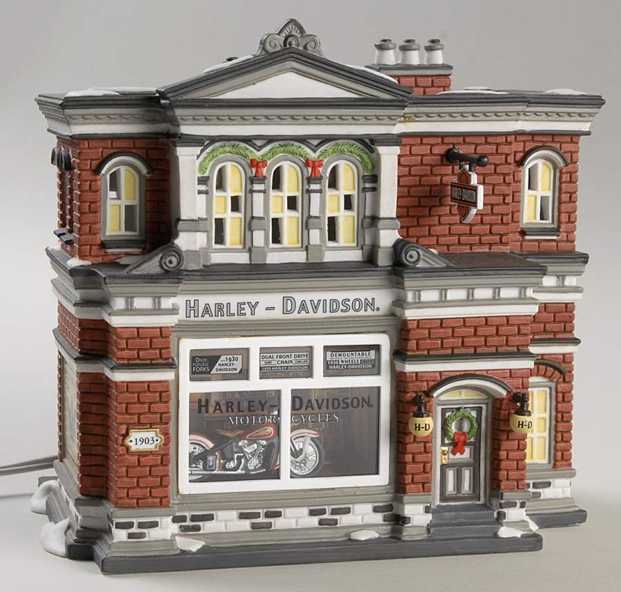 Harley Davidson Harley Davidson City Dealership - Boxed by Department 56-1
