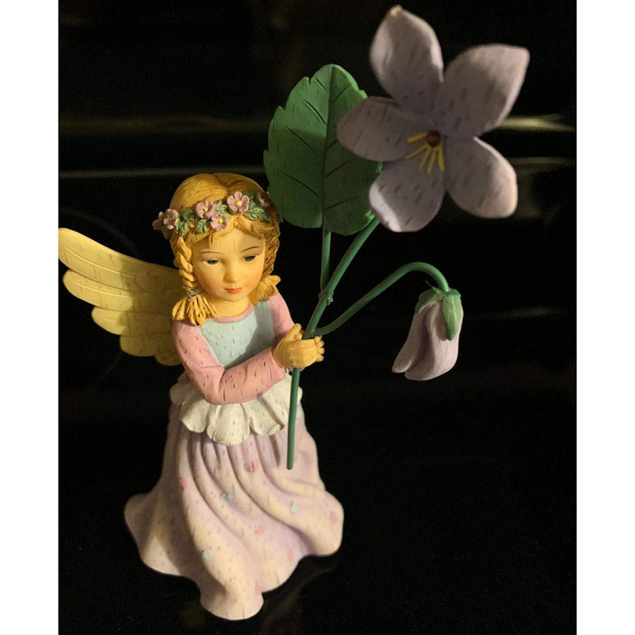 Wildflower Angels Violets For February - No Box by Demdaco-1