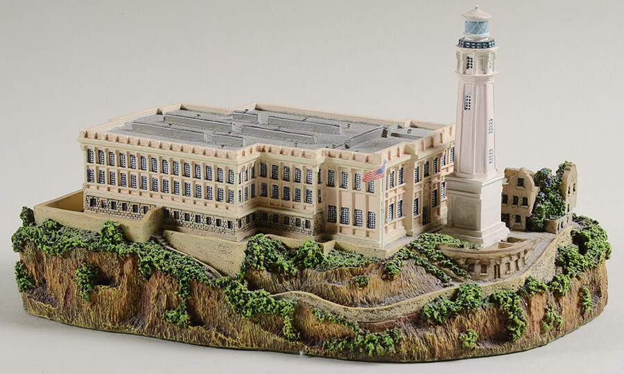 Lighthouse Collection Alcatraz Island, California - No Box by Danbury Mint-1