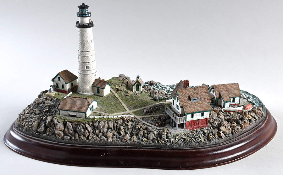 Lighthouse Collection Boston Light, Little Brewster Island - Boxed by Danbury Mint-1