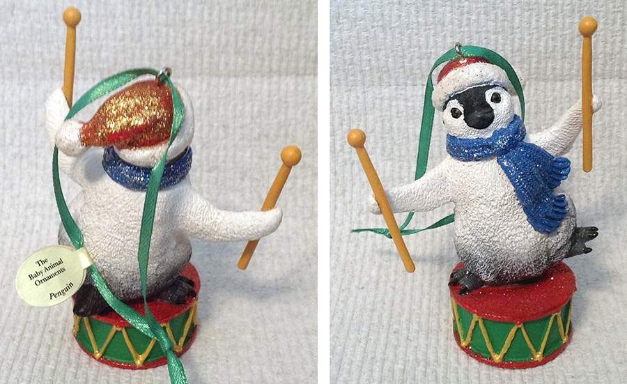 Baby Animal Christmas Ornaments Penguin - No Box by Danbury Mint-1