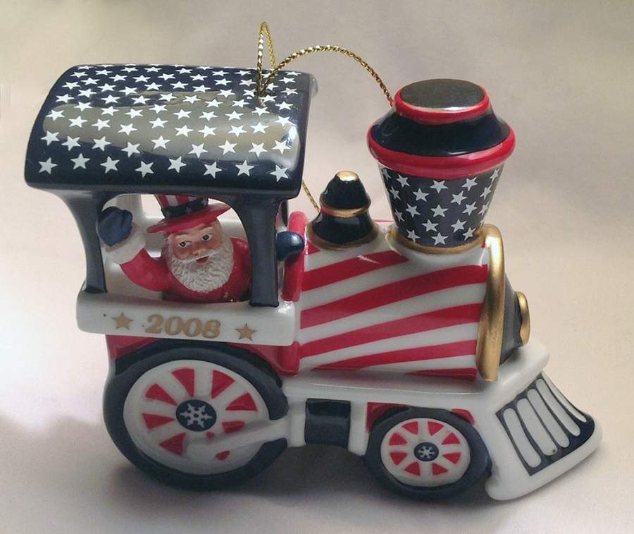 Annual Patriotic Ornament 2008 Annual Patriotic Ornament - No Box Nb2008 by Danbury Mint-1