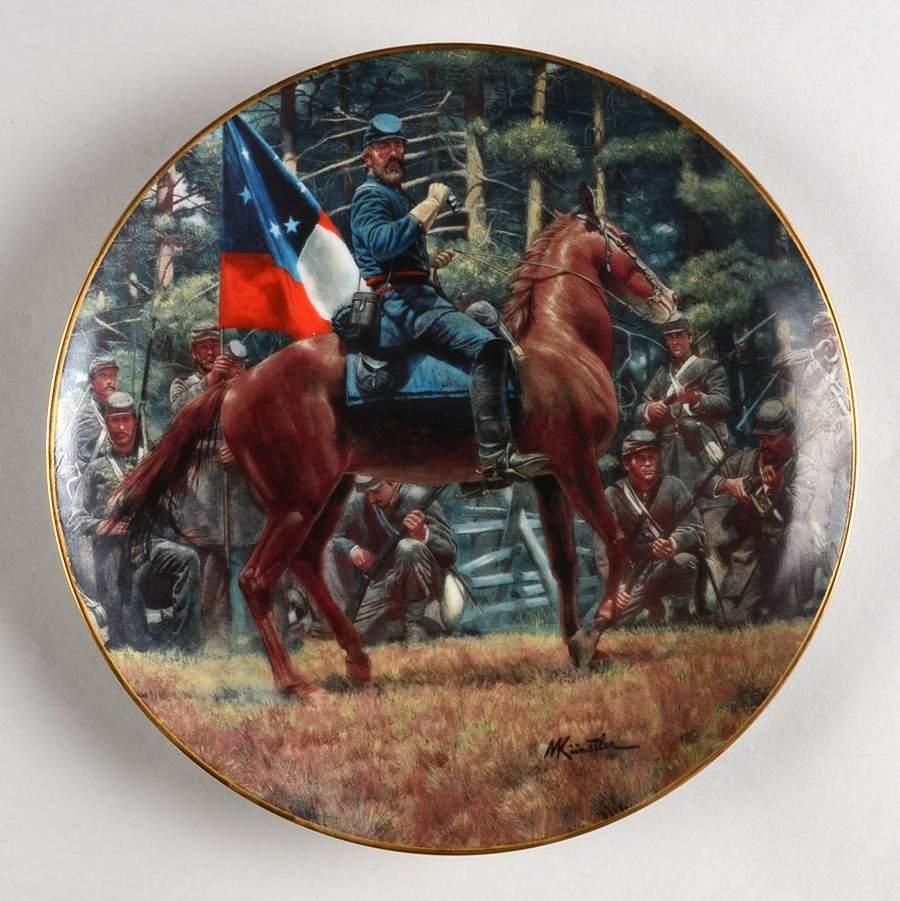 Jackson and Lee: Legends in Gray Stands Jaskson Like Stone Wall - No Box by Danbury Mint-1