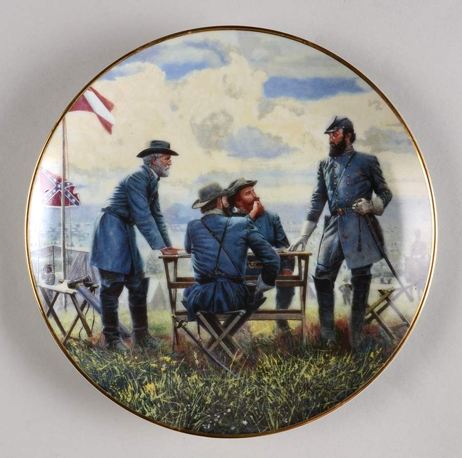 Jackson and Lee: Legends in Gray Planning The Attack - No Box by Danbury Mint-1
