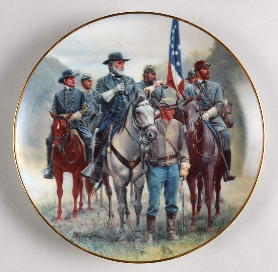 Jackson and Lee: Legends in Gray Lee And Staff - No Box by Danbury Mint-1