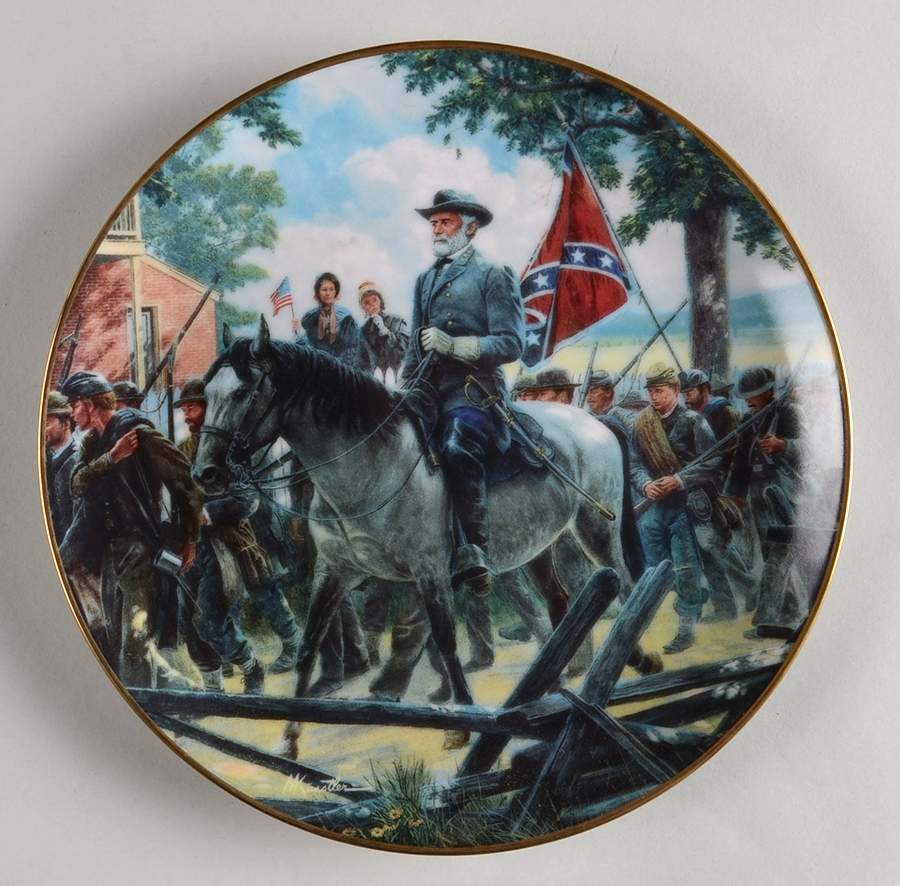 Jackson and Lee: Legends in Gray Oh, I Wish He Was Ours - No Box by Danbury Mint-1
