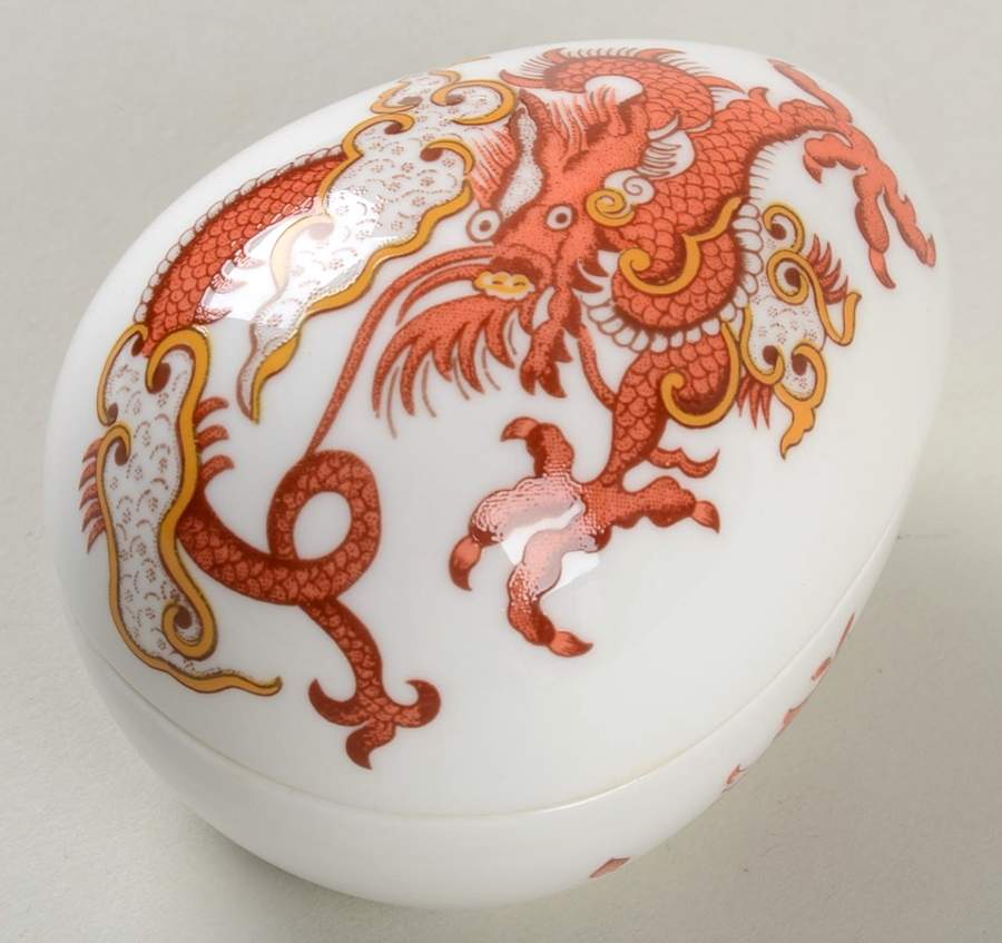 Great Porcelain Houses Egg Box Crown Staffordshire - No Box by Danbury Mint-1