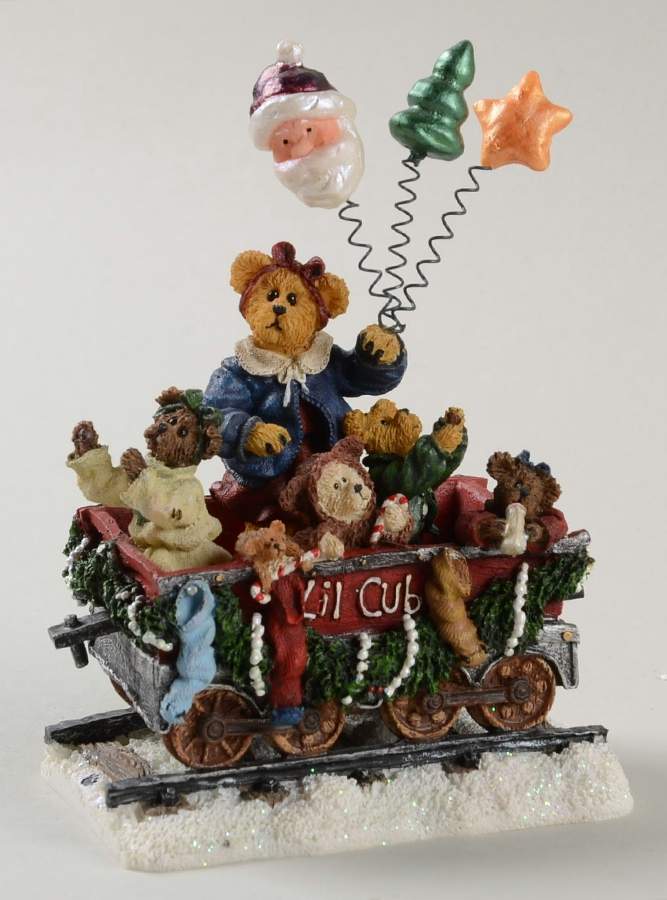Boyds Bears Christmas Train Lil' Cub Nursery Car - No Box by Danbury Mint-1