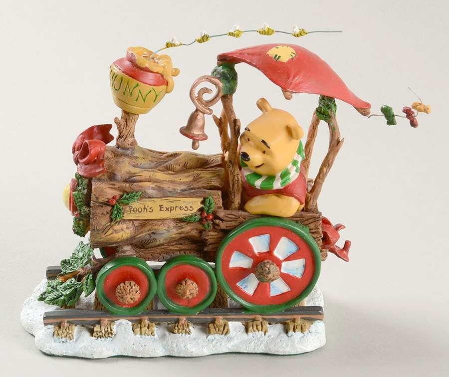 Pooh's Express Christmas Train Pooh's Express - No Box by Danbury Mint-1