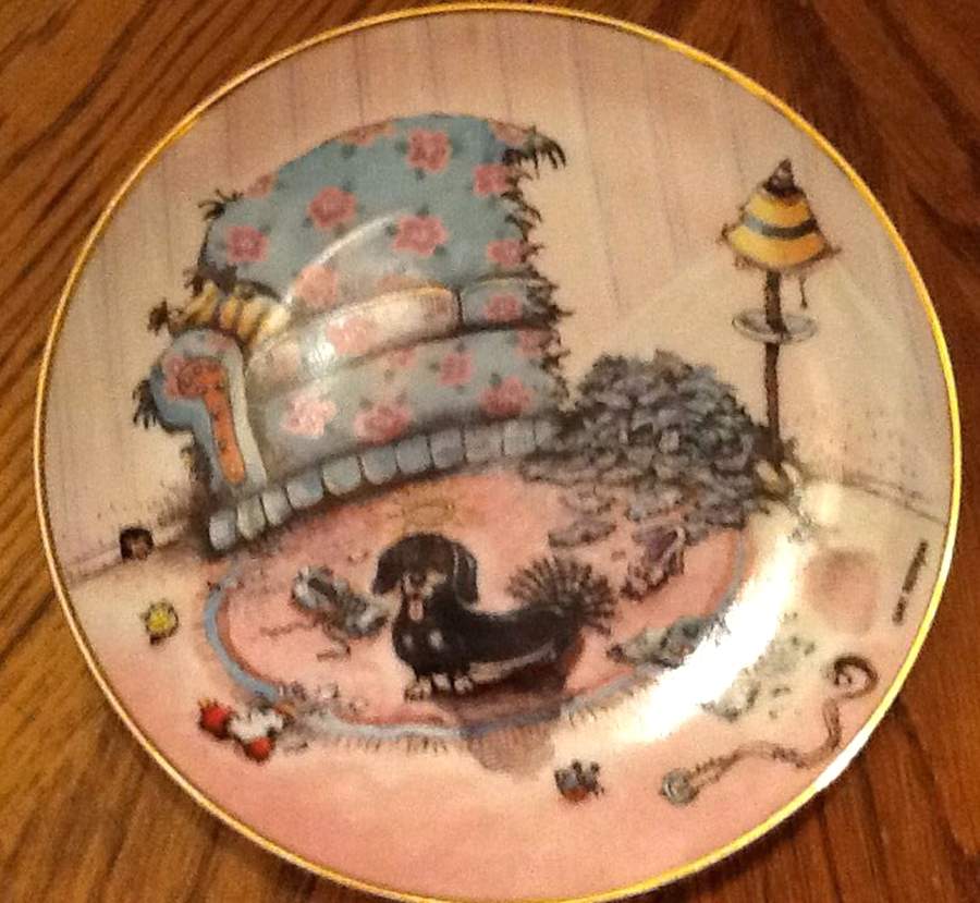 Patterson Dachshund The Dog Did It - No Box by Danbury Mint-1