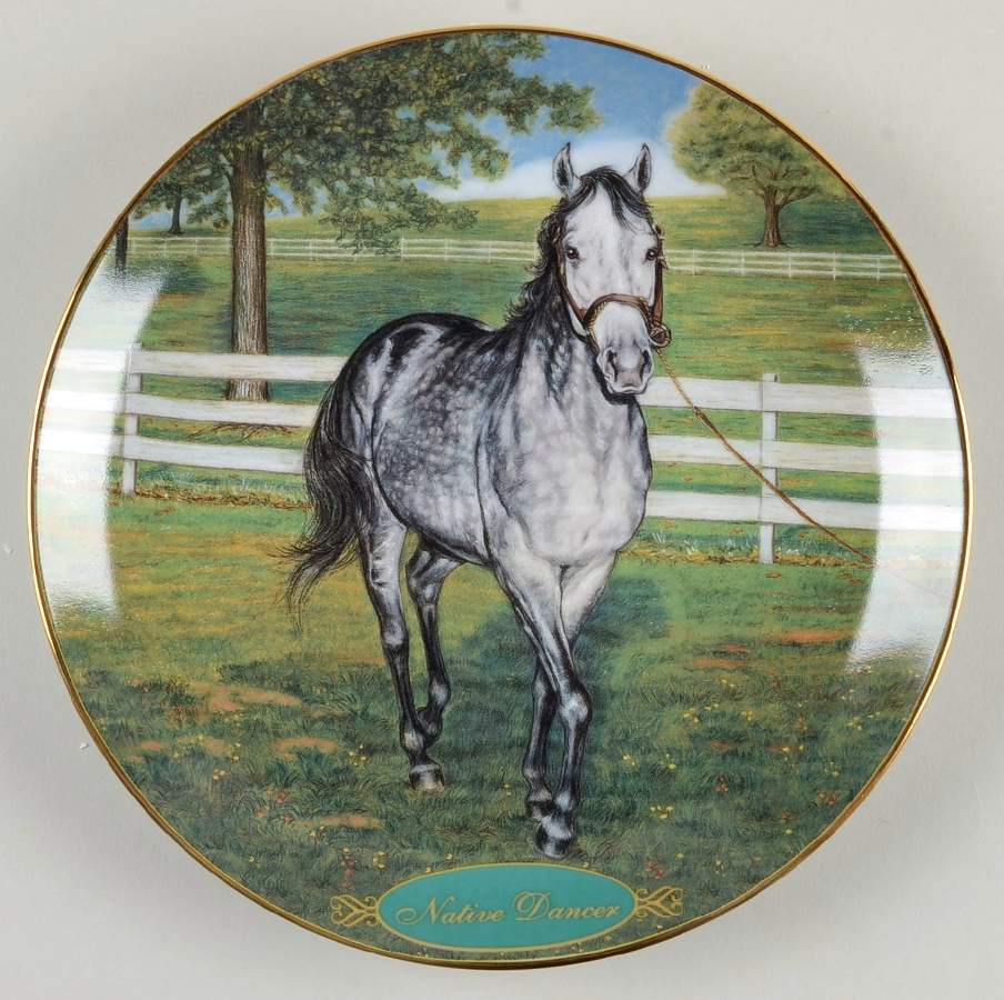 Legendary Racehorses Native Dancer - No Box by Danbury Mint-1