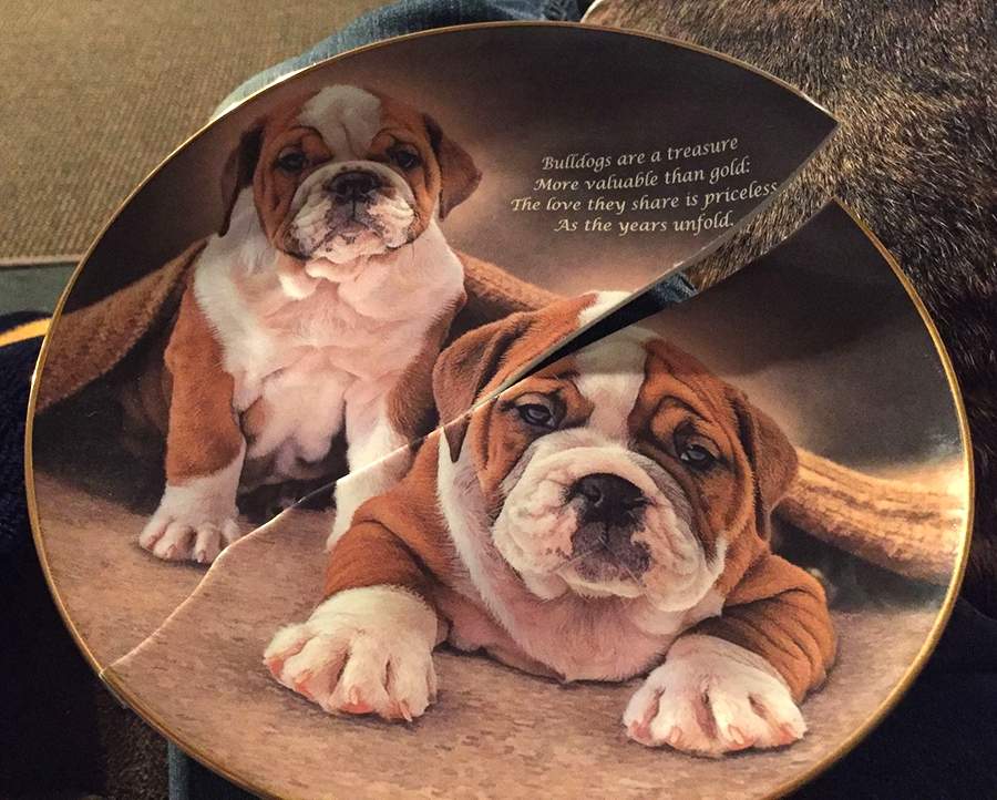 Cherished Bulldogs Love They Share - No Box by Danbury Mint-1