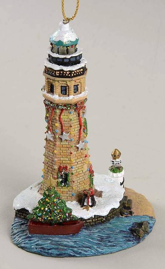 Christmas Lighthouse Ornaments Buffalo Main Light, New York - No Box by Danbury Mint-1