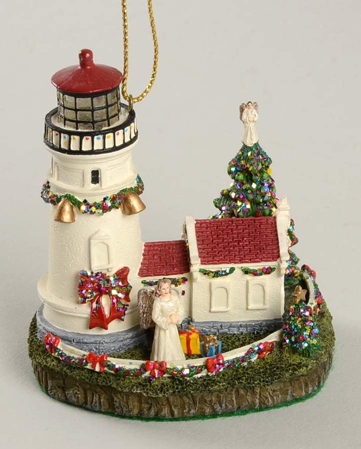 Christmas Lighthouse Ornaments Heceta Head, Florence, Or - No Box by Danbury Mint-1