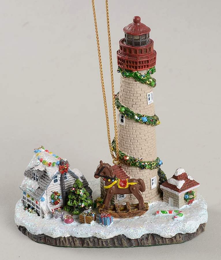 Christmas Lighthouse Ornaments Cape May Light, New Jersey - No Box by Danbury Mint-1