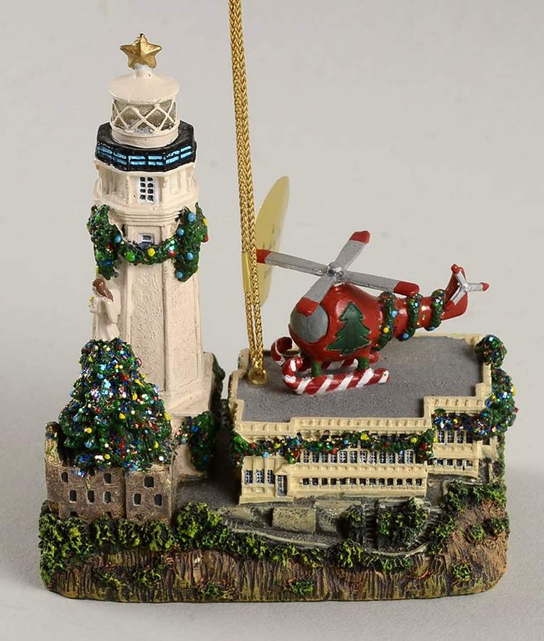 Christmas Lighthouse Ornaments Alcatraz Island-San Francisco Bay, Ca - No Box by Danbury Mint-1