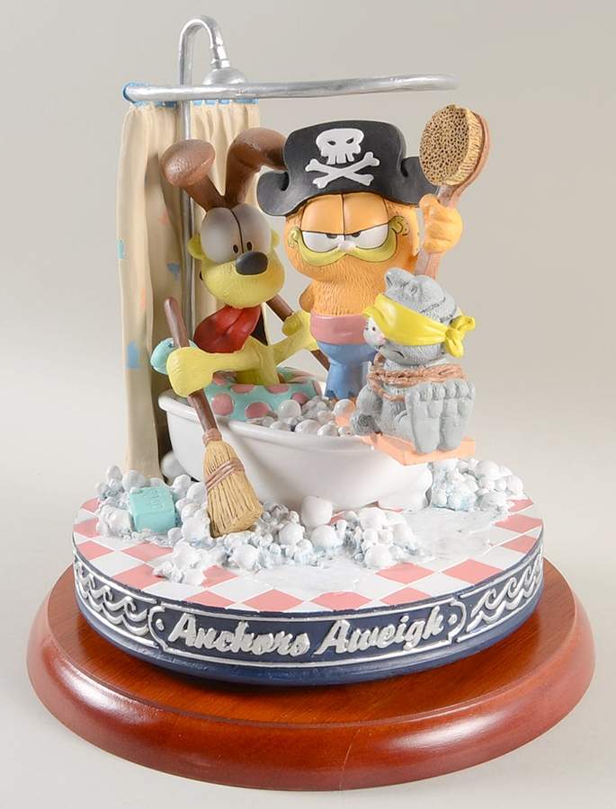 Garfield Muscial Figurine Collection Anchors Aweigh - No Box by Danbury Mint-1
