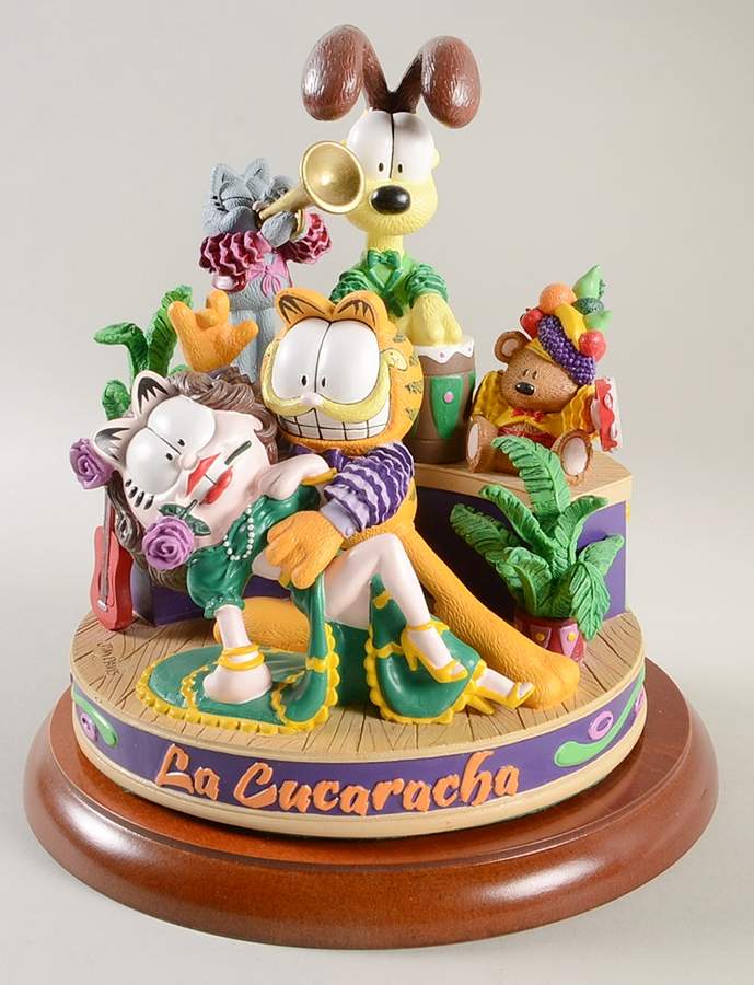 Garfield Muscial Figurine Collection La Cucaracha - No Box by Danbury Mint-1