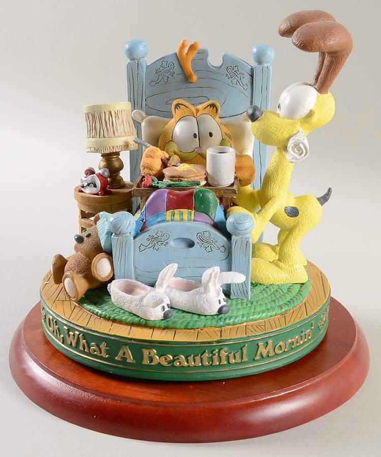 Garfield Muscial Figurine Collection Oh What A Beautiful Mornin' - With Box by Danbury Mint-1