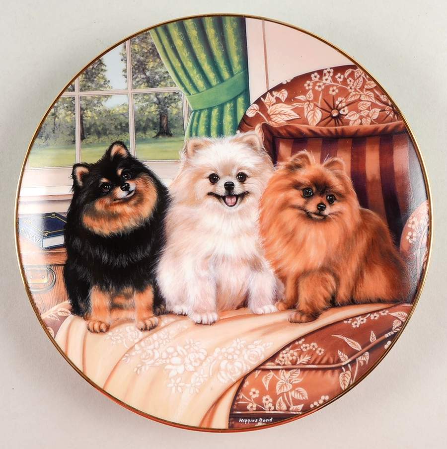 Pomeranians Three's Company - No Box by Danbury Mint-1