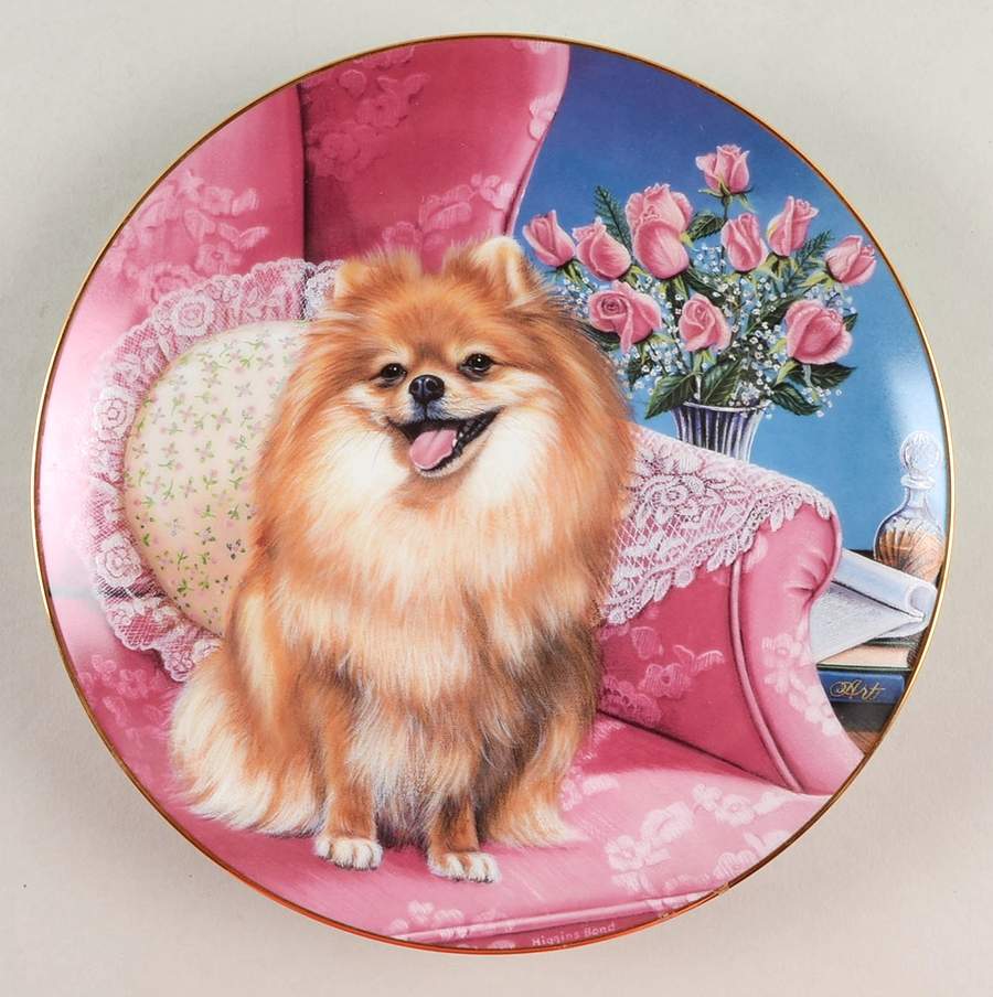 Pomeranians Pretty In Pink - No Box by Danbury Mint-1
