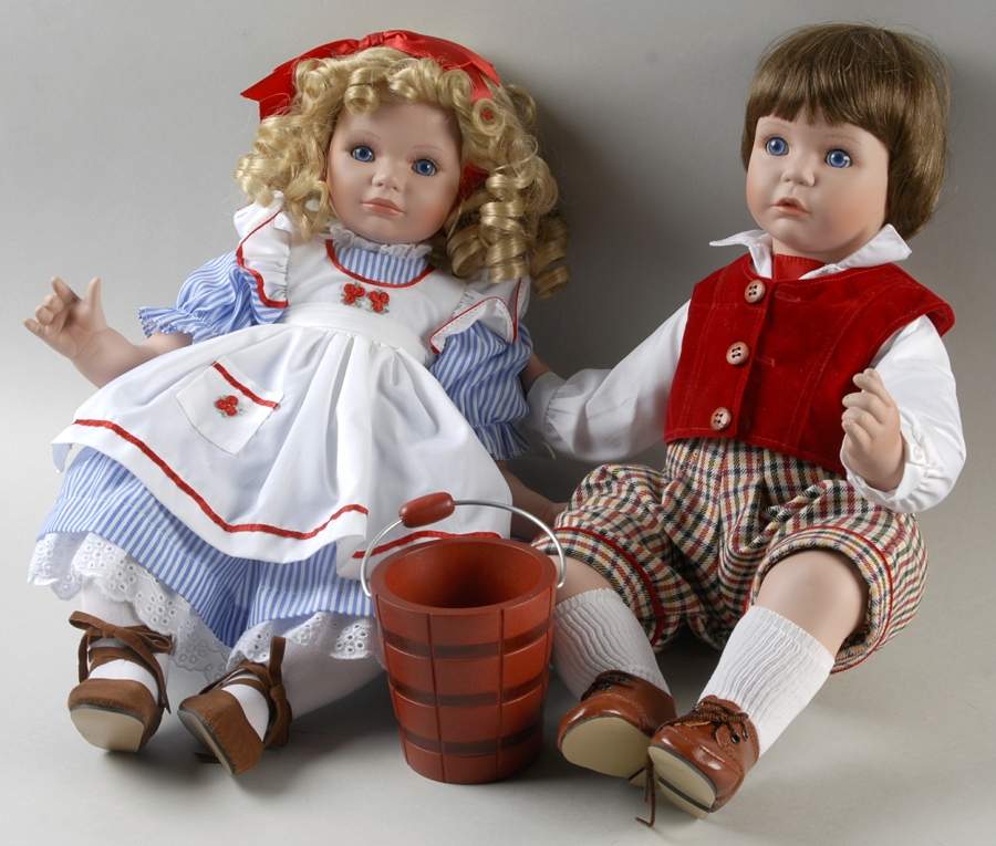 Story Book Pairs Jack & Jill - No Box by Danbury Mint-1