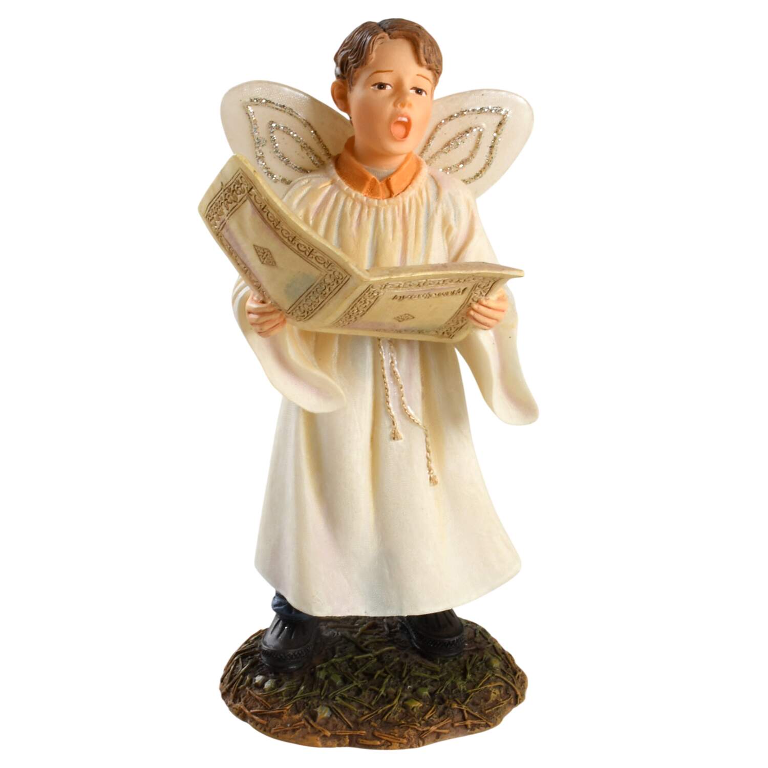 Mama Says Nativity Singing Angel Boy - No Box by Demdaco-1
