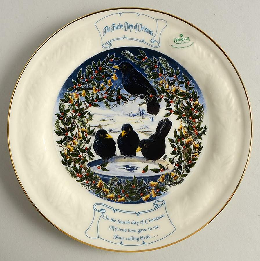 Twelve Days of Christmas Four Calling Birds - Boxed by Donegal Parian-1