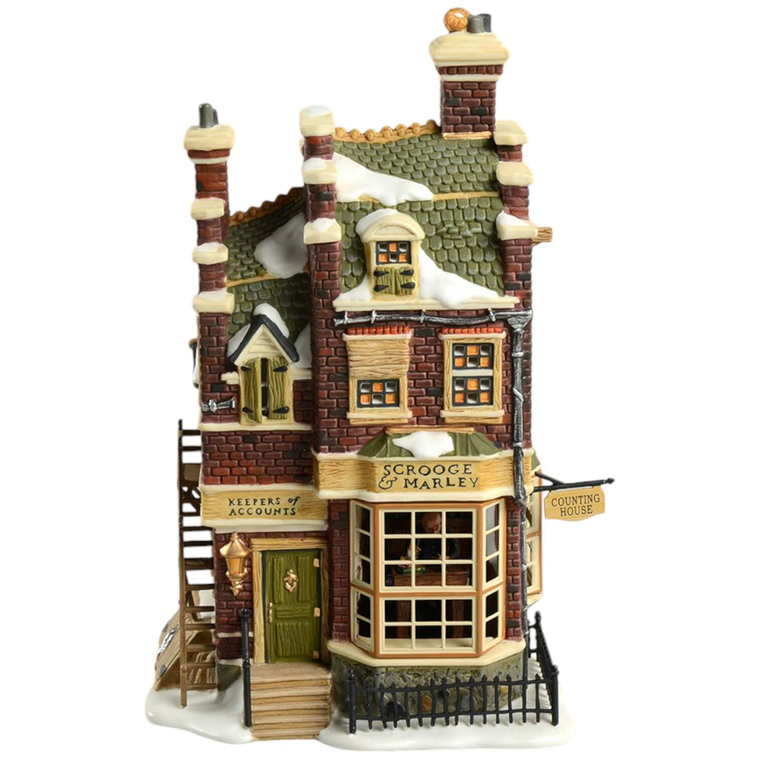 A Christmas Carol-Dickens' Village Scrooge & Marley Counting House - No Box by Department 56-1