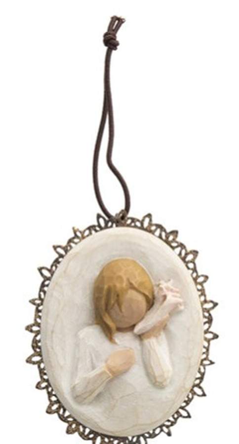 Willow Tree Metal-Edged Ornaments Thinking Of You - No Box by Demdaco-1