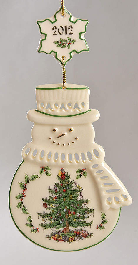 Christmas Tree Annual Ornaments Snowman - No Box Nb2012 by Danbury Mint-1