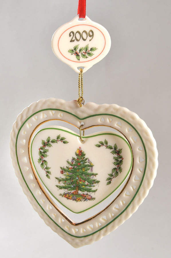 Christmas Tree Annual Ornaments Heart - With Box Bx2009 by Danbury Mint-1