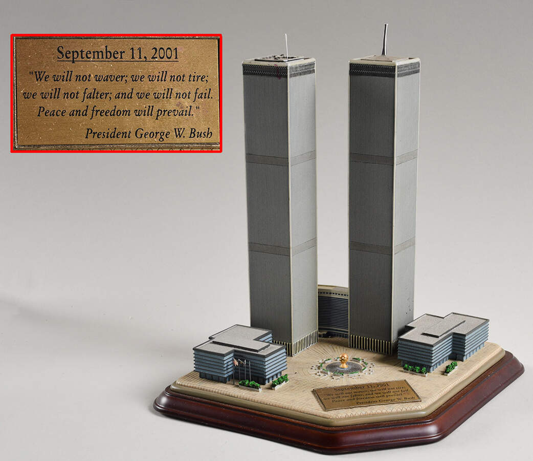 September 11th Commemoratives World Trade Center Twin Towers - No Box by Danbury Mint-1