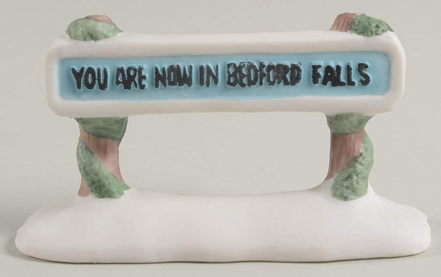 It's a Wonderful Holiday - Bedford Falls You Are Now In Bedfprd Falls Sign - Boxed by Dayton Hudson-1