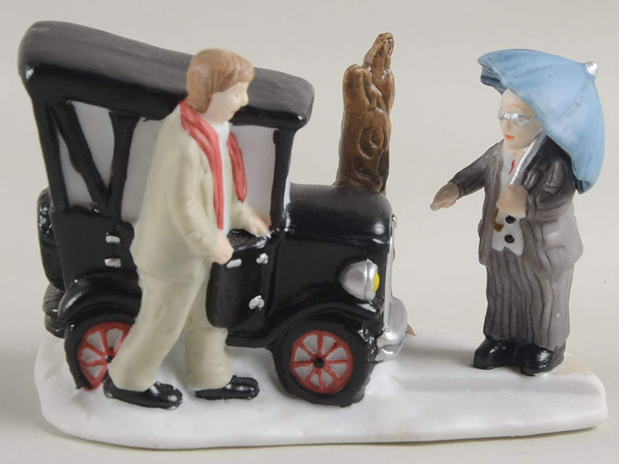 It's a Wonderful Holiday - Bedford Falls George Bailey's Car Hitting The Tree - Boxed by Dayton Hudson-1